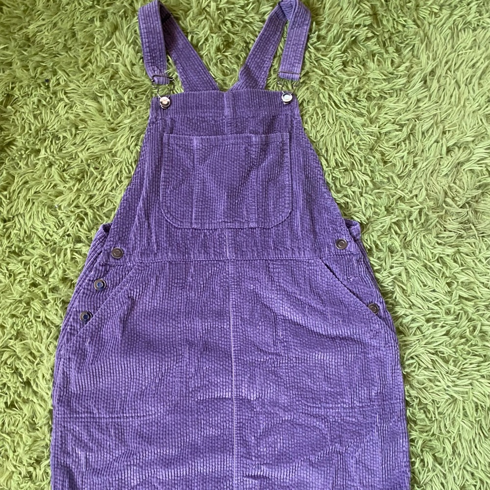 Purple Overall Dress